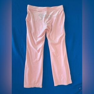 Juicy Couture Pink Velour Sleep Pants Loungewear‎ Womens Sz L EUC